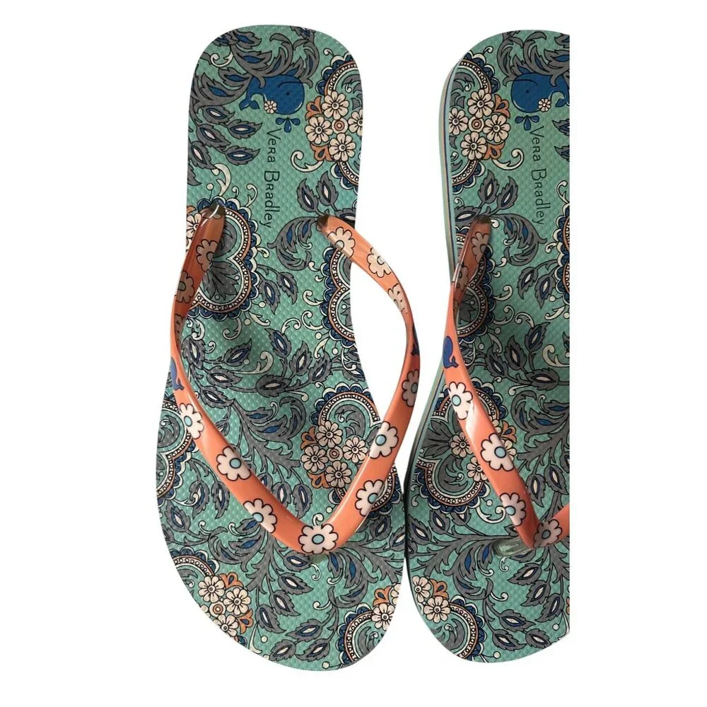Havaianas and Vera Bradley Womens Flip-Flops Lot - Floral Prints 9/10 US - Picture 2 of 10